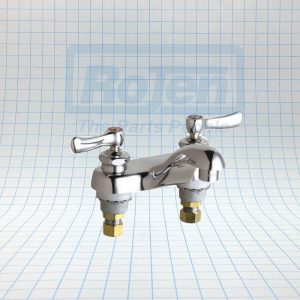 CHICAGO DECK MOUNT SINK FAUCET 4″ CENTERS