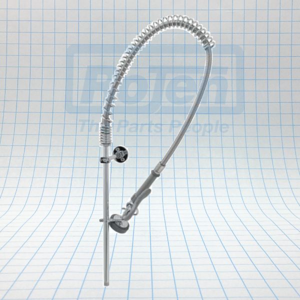 T&S BRASS PRE-RINSE TOP HALF 18″ WITH BRACE